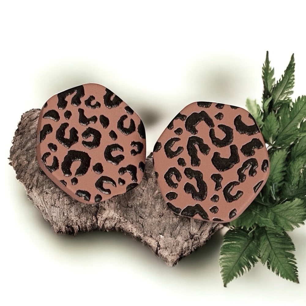 5 For $25💫Brown and Black Fun Geometric Earrings